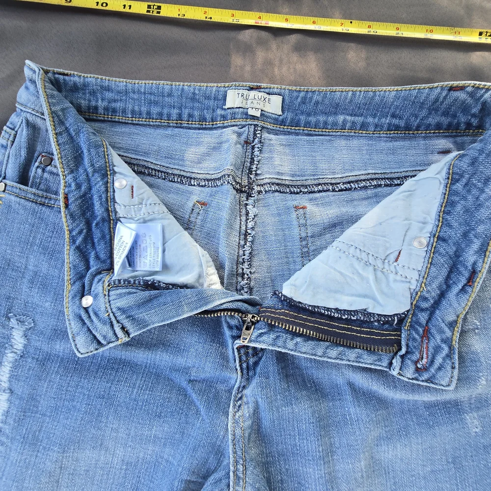 Tru Luxe Jeans Blue Flare & Wide Leg 10 A-17 - Picture 8 of 14
